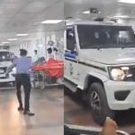 Uttarakhand:चौंकाने वाला आया वीडियो आया सामने ऋषिकेश AIIMS की तीसरी मंजिल पर पहुंची पुलिस की जीप , मरीजों से स्टाफ तक सब हो गए हैरान-देखे Video